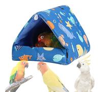 Générique Warm Plush Nest - Parrot Bed House, Soft Padded with Insulated Lining, Thick Fabric Bird Cushion, Small Medium Bird Bed with Hanging Design, Cage Comfort for Indoor Rest