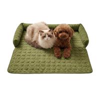 Générique Washable Dog Sofa Bed & Protector for Dogs Cats, Soft Plush Couch Beds (Green)
