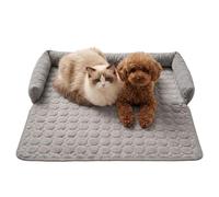 Générique Washable Dog Sofa Bed & Protector for Dogs Cats, Soft Plush Couch Beds (Light Gray)