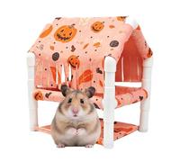 Générique Washable Hamster Habitat, Adorable Multi-Level Design Provides Ample Space for Exploration and Rest, Removable and Easy-to-Clean Components a Hygienic Environment for Your Small Pets