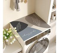 Générique Washing Machine Cover, Diatomaceous Dustproof Cover for Tumble Dryer, Quick Drying and Easy to Clean, Sun Protection