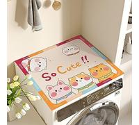 Générique Washing Machine Cover, Diatomaceous Dustproof Cover for Tumble Dryer, Quick Drying and Easy to Clean, Sun Protection