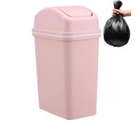 Générique Waste Basket, Small Capacity Garbage Bin, Thickened PP Container, Tight Sealing Odor Barrier, Quick Open Swing Top, Hygienic Countertop Solution, Modern Bedroom Bathroom Decor