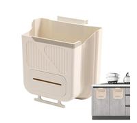 Générique Waste Bin - Folding Under Sink Refuse Organizer, Wall Mounted Compact Trash Solution with Reinforced Build Easy Storage Feature, Clean Area Control, Ideal for Home Cabinet Pantry Use