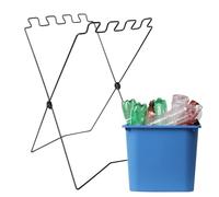 Générique Waste Stand, Garbage Frame, 22.05x12.6 Inch Trash Organizer, Folding Metal Support Rack, Lightweight Outdoor Collection Holder, for Weeding Kitchen Cooking Lawn Camping Balcony Use
