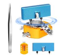 Générique Watch Repair Tool Kit, Battery Replacement Opener Set, Link Removal Utensil, Adjustable Watch Band Fixing, Compact Carry Case, Watchmaker Supplies, Perfect for Beginners, 5.51x6.69 in