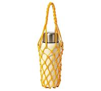 Générique Water Bottle Bag - Crochet Mesh Cup Carrying Storage Pouch | Hand-Woven Net Water Bottle Purse Sleeve with Shoulder Strap, Lightweight Travel Crossbodyy Holder for Hiking Camping Running