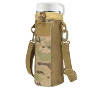Générique Water Bottle Carrier, Sling Bag, 9.84x4.13x4.13 inches Portable Drawstring, Hydration Adjustable Shoulder Strap, Bottle Holder for Running, Hiking, Outdoor, Gym, Walking, Sports,
