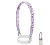 Générique Water Bottle Handle Strap - Universal Silicone Tumbler Sling for Travel | Elastic Grip Holder with Adjustable Lanyard & Non-Slip Ring for Fitness, Hiking, Outings and Daily Hydration