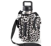 Générique Water Bottle Holder, Hydration Sling Bag, Sports Drink Bottle Carrier, Neoprene Adjustable Strap, Multiple Pockets, Fits 32 oz Bottles, Ideal for Gym, Hiking, and Running