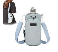 Générique Water Bottle Holder with Strap, Portable Bottle Bag with Phone Pocket, Multi-Function Cup Sleeve, 9.06x3.94 inches Adjustable Shoulder Carrier for Walking, Camping, and Climbing