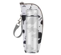 Générique Water Bottle Sleeve, Drink Cup Insulator, Bottle Cooler Cover, Thermal Insulated Lining, Portable Carry Handle, Gym Outdoor School Camping Use, 4.72x3.15x9.06 inches Black 1 Piece
