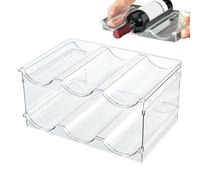 Générique Water Bottle Storage - Rack Stackable Organizer, Clear Durable Design Multifunctional, Bottle Holder Display Stand, Perfect for Closet Sink Cupboard, Pantry Wine Cellar Bar Organization