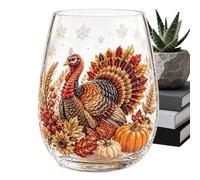 Générique Water Drinking Glasses - Cute Anti-Tip Fall Decor | Harvest Cup