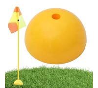 Générique Water-Filled Soccer Training Base - Stability Pole Attachment | Yellow Football Field Agility Equipment for Parks, Outdoor Sports, Soccer Practice, Durable Portable Training Gear