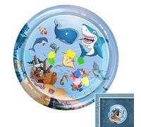 Générique Water Play Mat Cats, Cooling Interactive Cat Bed, 39.37-inch Comfortable Pet Water Sensory Pad, Entertainment Toy for Kittens, Fun Summer, Indoor & Outdoor Use
