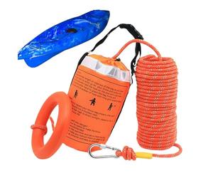 Générique Water Rescue Throw Bag, Reflective Floating Safety Gear, Sturdy Rope Included, High Visibility Design, Compact Size, Excellent for Rafting, Boating, Fishing Situations