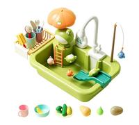 Générique Water Table for Kids | 51x30x33cm Pool Toy with Pump - Interactive Water Play Table with Pump,for Boys Girls Preschoolers Backyard Patio Beach Camping Daycare Home Bathroom Playroom Holiday