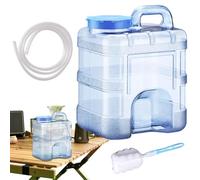 Générique Water Tank - 9.45x7.87x12.2 inches Water Container |10l Camping Wâter Dispenser | Car Wâter Storage Tank | Leak-Proof Heavy-Duty Bucket with Dispenser for Home RV Survival Patio Farm Pool