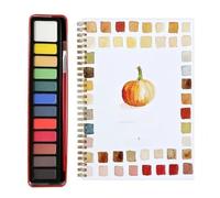 Générique Watercolor Exercise Book, Watercolor Exercise Book for Beginners, 12 Colors with Brush, Painting Supplies, Art and Craft Gifts for Teens, Adults