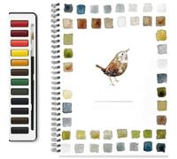 Générique Watercolor Exercise Book, Watercolor Exercise Book for Beginners, 12 Colors with Brush, Painting Supplies, Art and Craft Gifts for Teens, Adults