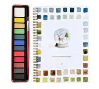 Générique Watercolor Exercise Book, Watercolor Exercise Book for Beginners, 12 Colors with Brush, Painting Supplies, Art and Craft Gifts for Teens, Adults