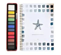 Générique Watercolor Exercise Book, Watercolor Exercise Book for Beginners, 12 Colors with Brush, Painting Supplies, Art and Craft Gifts for Teens, Adults