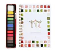 Générique Watercolor Exercise Book, Watercolor Exercise Book for Beginners, 12 Colors with Brush, Painting Supplies, Art and Craft Gifts for Teens, Adults