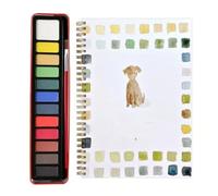 Générique Watercolor Exercise Book, Watercolor Exercise Book for Beginners, 12 Colors with Brush, Painting Supplies, Art and Craft Gifts for Teens, Adults