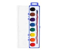 Générique Watercolor Paint Set Kids 8 Colors Washable - Paint Set With Brus