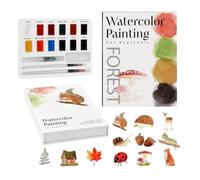 Générique Watercolor Painting Book | Drawing Art Pages Coloring Journal