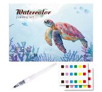 Générique Watercolor Painting Workbook - 8x10 Inch Creative Coloring Book For Kids And, Fun Art Practice With Watercolor Function, Art Book For Classroom Activities, Boys, Girls, Youth, Family