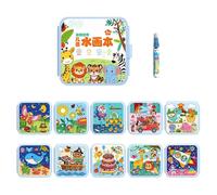 Générique Watercolor Set - Portable Art Learning Pack, Travel Friendly Color Palette with Brush Marker Combo, Compact Fold Open Painting System, Ideal for Kids Beginners Classroom Craft