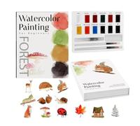Générique Watercolor Workbook - Easy Beginner Friendly Paint Set