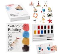 Générique Watercolor Workbook - Easy Beginner Friendly Paint Set
