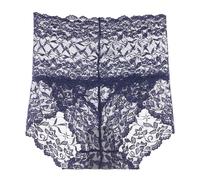 Générique Wateresty Lace Panties，Sexy High Waist Pretty Lace Panties, Tummy Control Breathable Plus Size Underwear (Royal Blue,TTG)