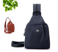 Générique Waterproof 2-Way Commuter Bag, Anti-Theft Travel Tote, 2-Way Carry Bag For Work Or Hiking (Dark Blue)