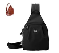 Générique Waterproof 2-Way Commuter Bag Backpack Chest, Double Zipper, Oxford Cloth, Adjustable Shoulder Strap, Travel Daypack (Dark Blue)