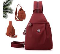 Générique Waterproof 2-Way Commuter Bag, Convertible Travel Bag, Anti-Theft Travel Tote, for Fitness, Commuting, Travel (Red)