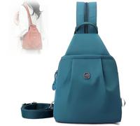 Générique Waterproof 2-Way Commuter Bag, Convertible Travel Bag, Small Backpack Purse for Women, Anti-Theft Travel Tote, Mini Oxford Cloth Travel Daypack for Fitness Commuting Travel (Blue)