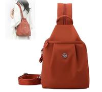 Générique Waterproof 2-Way Commuter Bag, Convertible Travel Bag, Small Backpack Purse for Women, Anti-Theft Travel Tote, Mini Oxford Cloth Travel Daypack for Fitness Commuting Travel (Orange)