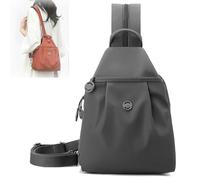 Générique Waterproof 2-Way Commuter Bag, Convertible Travel Bag, Small Backpack Purse for Women, Anti-Theft Travel Tote, Mini Oxford Cloth Travel Daypack for Fitness Commuting Travel (Gray)