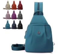 Générique Waterproof 2-Way Commuter Bag, Convertible Travel Bag, Women Anti-Theft Travel Tote, Efficient Storage,Comfortable Carrying (Lake Blue)