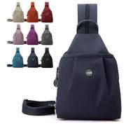 Générique Waterproof 2-Way Commuter Bag, Convertible Travel Bag, Women Anti-Theft Travel Tote, Efficient Storage,Comfortable Carrying (Dark Blue)