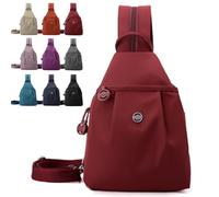 Générique Waterproof 2-Way Commuter Bag, Convertible Travel Bag, Women Anti-Theft Travel Tote, Efficient Storage,Comfortable Carrying (Red)