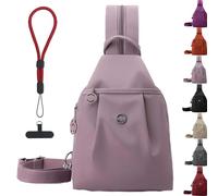 Générique Waterproof 2-Way Commuter Bag, Large Capacity Oxford Convertible Shoulder Travel Bag, Anti-Theft Travel Tote (Pink)