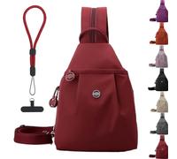 Générique Waterproof 2-Way Commuter Bag, Large Capacity Oxford Convertible Shoulder Travel Bag, Anti-Theft Travel Tote (Red)