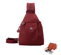 Générique Waterproof 2-Way Commuter Bag, Oxford Convertible Shoulder Travel Bag, Large Capacity, Suitable for Travel and Commuting (Red)