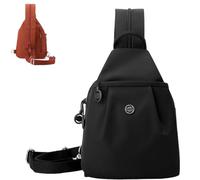 Générique Waterproof 2-Way Commuter Bag, Oxford Large Capacity Two Shoulder, Comfortable Carrying,for Outdoors (Black)