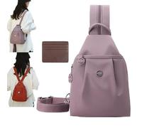 Générique Waterproof 2-Way Commuter Bag, Tote Backpack Convertible Bag, Stylish, Efficient Storage Design, 2-Way Carry Bags for Work, Fitness, Commuting, Travel (Pink)